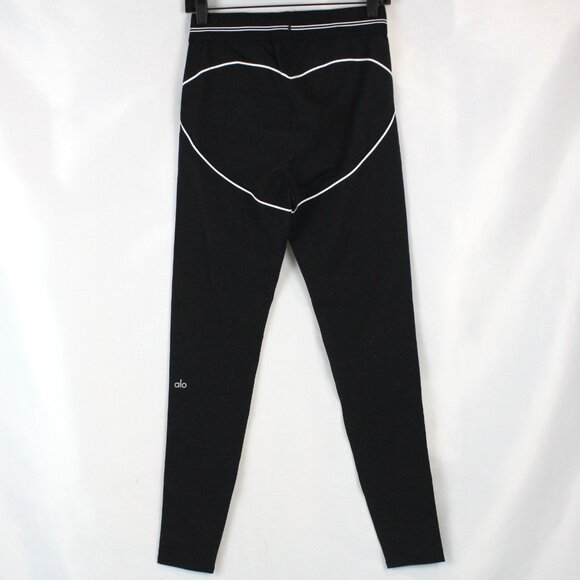 Alo Yoga Airbrush High-Waist Heart Throb Legging in Black/White Size Large - NWT - Picture 4 of 9